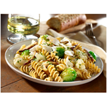 Brussels Sprout, Cauliflower and Shiitake Fusilli