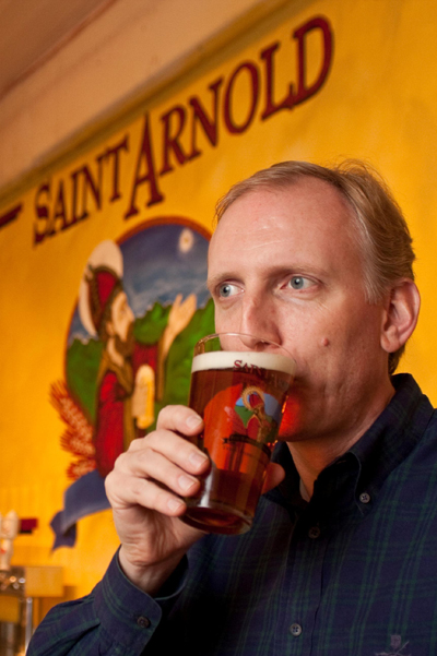 Brock_sips_beer_2010
