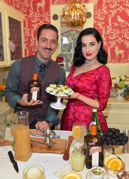 Cointreau’s Virtual Holiday Soiree, hosted by the Queen of Burlesque Dita Von Teese and Cocktail & Spirits Expert Kyle Ford