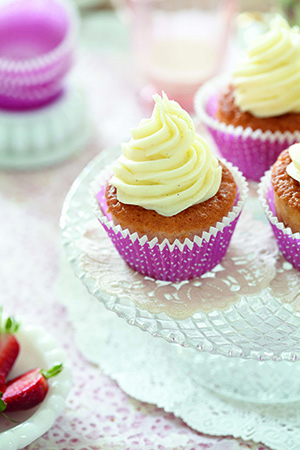 Strawberry-Banana Cupcakes