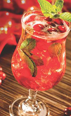 Benihana Spiced Cranberry Mojito