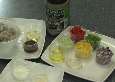 How To Cook Jerk Prawns & Salsa with Major Products Co