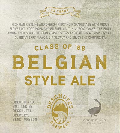 Goose Island Beer Company and Deschutes Brewery Release Class of 88 Belgian-Style Ale