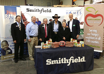 Smithfield, Lowes Foods, And Richard Petty Motorsports Donate 345,000 Pounds Of Protien As Part Of The "Helping Hungry Homes" Tour