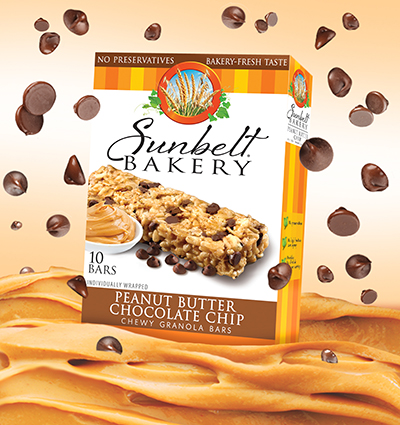 Sunbelt Bakery Kicks Off The New Year With The Introduction Of Peanut Butter Chocolate Chip Chewy Granola Bars