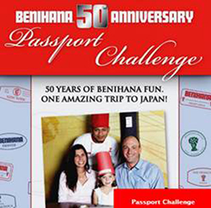 Benihana A​nnounces 50th Annive​rsary Passport Chall​enge Promotion​