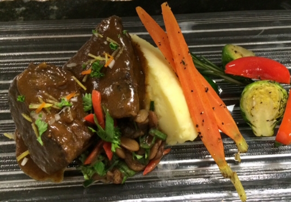 Classic and Hearty Winter Wonderful with Braised Beef Short Rib Gremolata  (Osso Buco-Style) From The Legends Culinary Team At AT&T Stadium