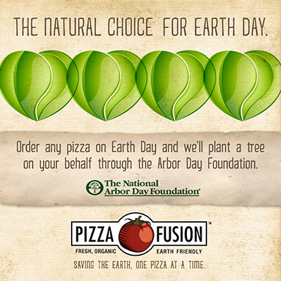 Pizza Fusion follows through on Earth Day promise and helps plant 1,000 trees