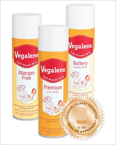 Vegalene Food Release Sprays Stand Up to the Tests of Professional Chefs