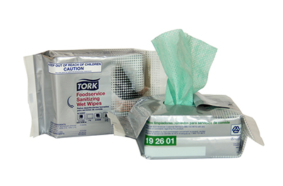 SCA Tork Brand Launches New Foodservice Wet Wipe System to Deliver a Clean and Fresh Impression to Customers
