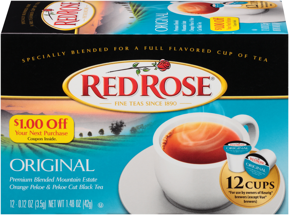 Red Rose Tea brews up three of its most popular black teas in single-serve cups
