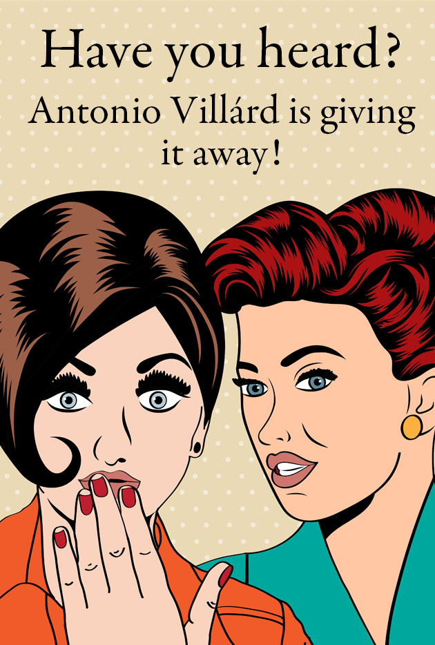 Antonio Villard Announces The Great Giveaway