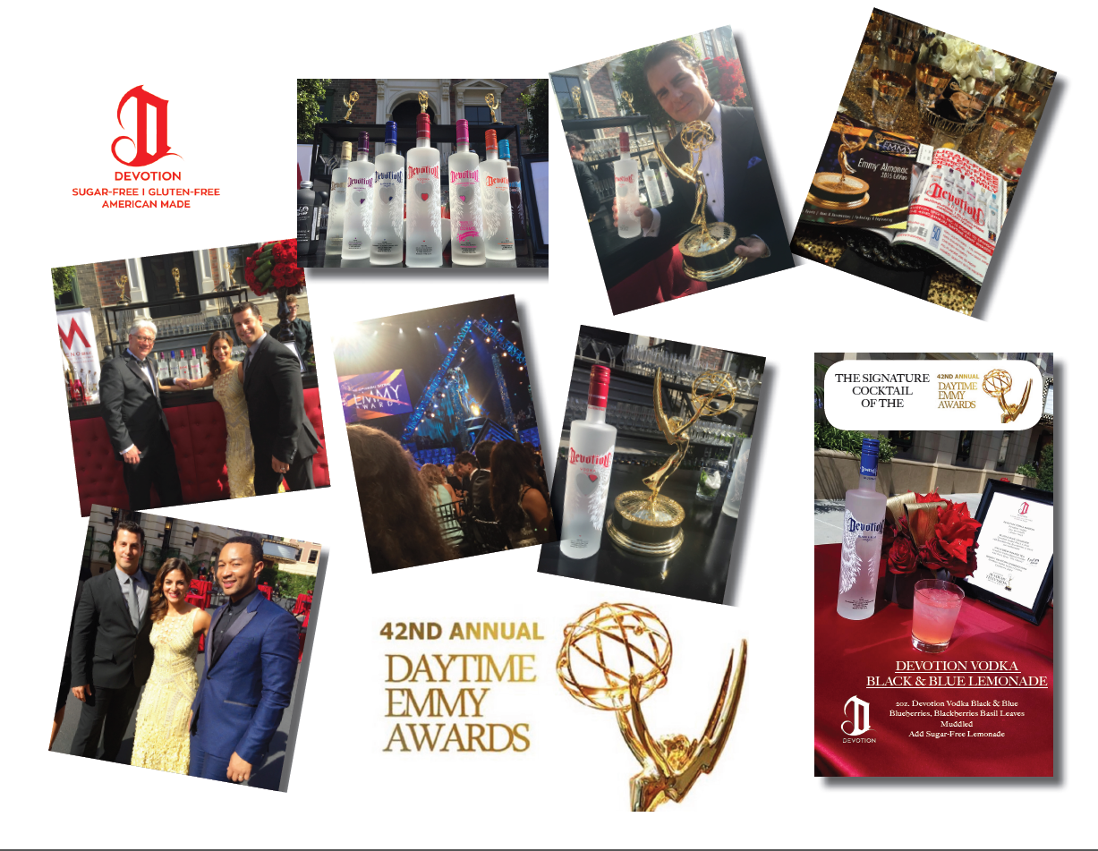 Hollywood Stars “Get Devoted” at 42nd Annual Daytime Emmy Awards;  Award-Winning Devotion Vodka Takes Center Stage on the Warner Bros. Lot