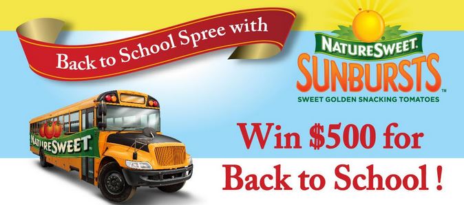 Farm Star Living Presents a Back to School Spree with NatureSweet SunBursts!