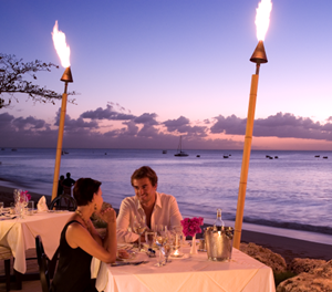 Mangobay Barbados Dinner outside