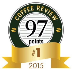 Coffee Review Medallion for Top Coffee of 2015 (PRNewsFoto/Coffee Review)