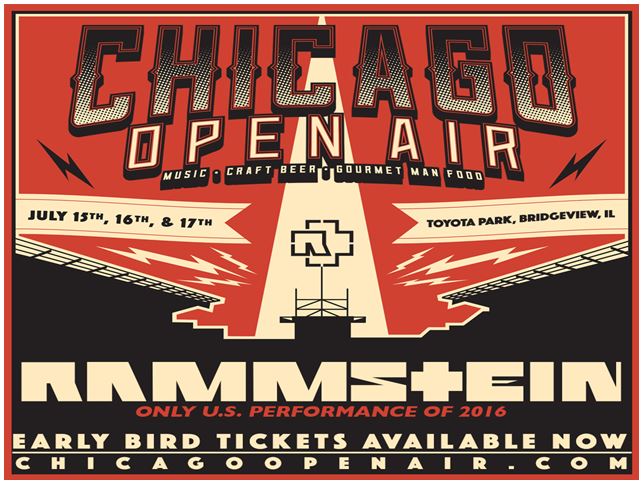 Chicago Open Air: Rammstein, Disturbed, Slipknot, Chevelle, Korn, Five Finger Death Punch & More Lead Spectacular Lineup July 15-17 at Toyota Park