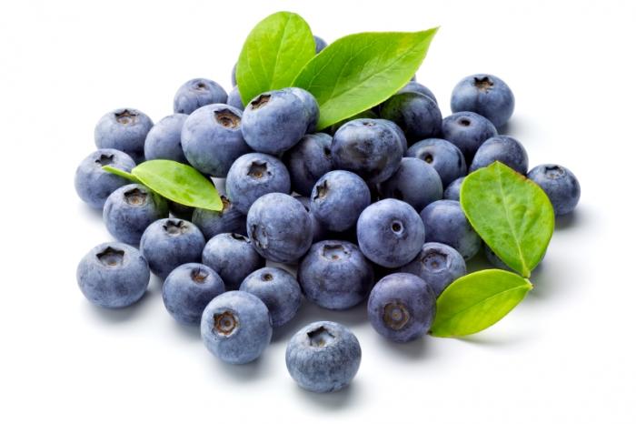 "trending" with blueberries
