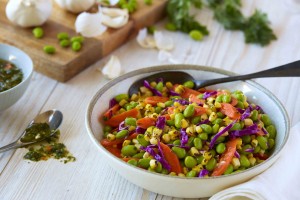 Edamame Roasted Corn Salad