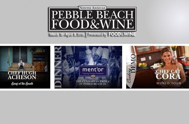 Pebble Beach Food & Wine Announces Lineup March 31 – April 3 2016