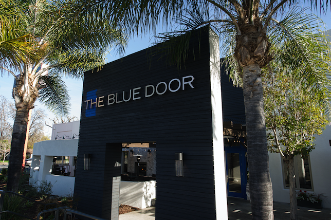 the blue door