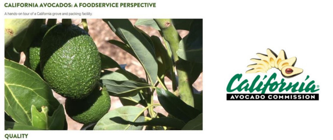 New! California Avocado Commission Offers Foodservice Video
