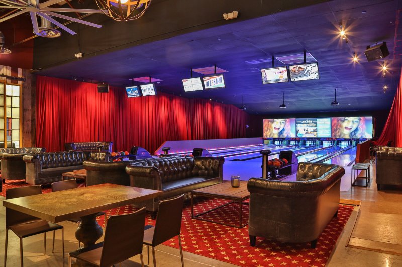 Smittys All American Grill The connecting bowling alley