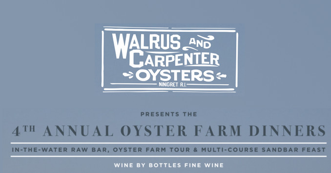 Walrus and Carpenter Oysters Announces Fourth Annual Farm Dinner Series with Eight Renowned Chefs