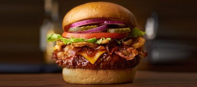 Smokey Bones Bar & Fire Grill - Onion Bacon burger