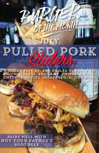 Walk-Ons pulled pork sliders