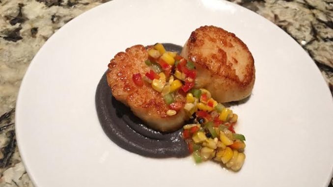 Ariel Malone Head Chef at BLT Steak -  Scallops