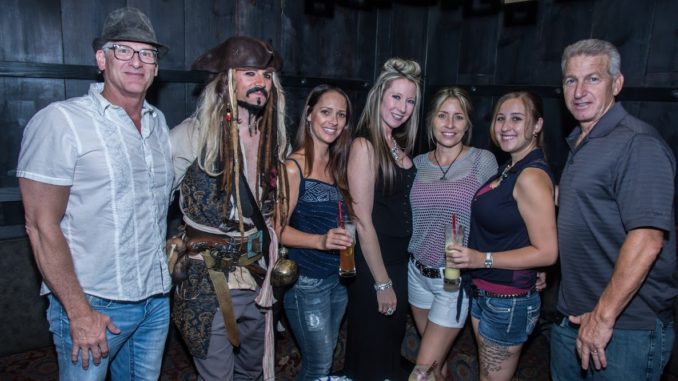 Captain Jack Sparrow and guests celebrate The Golden Tiki anniversary