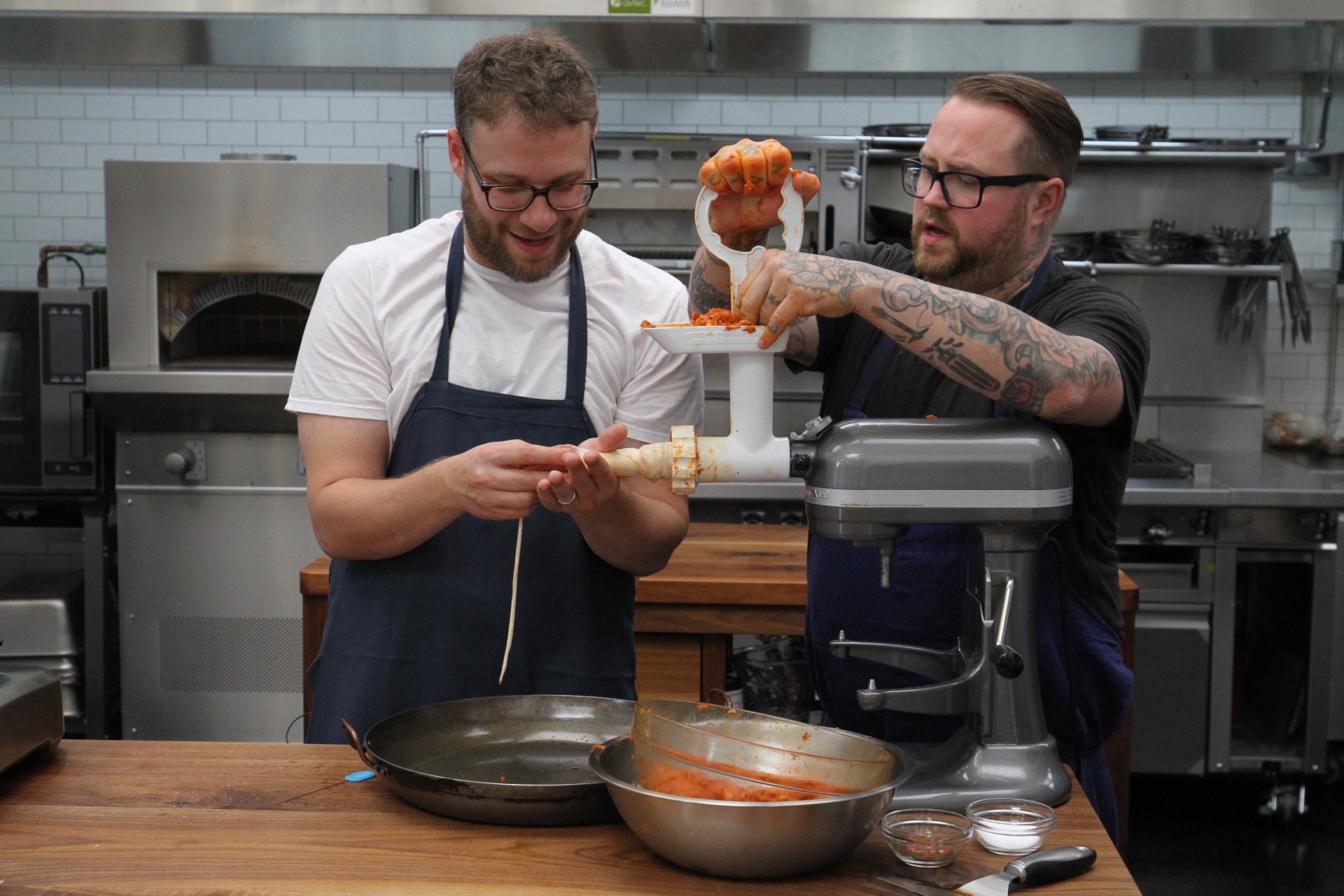 MUNCHIES DEBUTS HOW TO MAKE SAUSAGE WITH SETH ROGEN