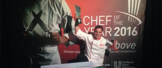 Henrico Grobbelaar wins Unilever Food Solutions Senior Chef of the Year 2016