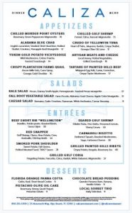 caliza-menu