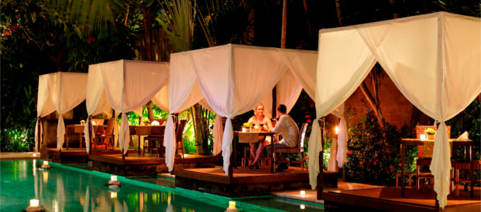 The Elysian's poolside Seminyak restaurant