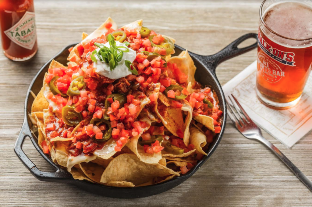 image of walk ons menu food