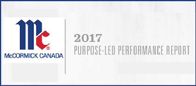 McCormick Canada Commits to Responsibility and Transparency through Purpose-led Performance