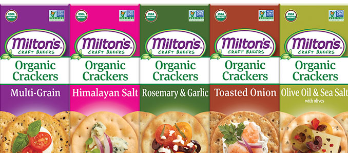 Milton’s Announces Addition of Organic Gourmet Crackers