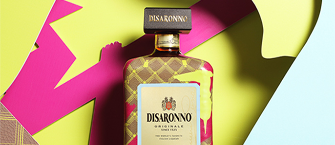 Italian Taste, Italian Style: TRUSSARDI Dresses DISARONNO with Limited Edition Bottle