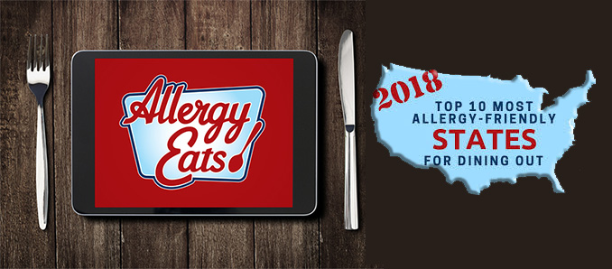 AllergyEats Announces Best States for Allergy-Friendly Dining