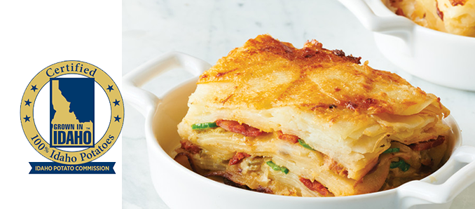 Idaho Potato • IPC Chorizo Au Gratin Recipe