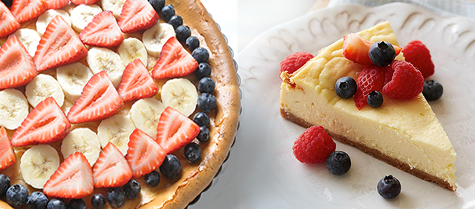Mellissa's – All American Strawberry, Banana and Blueberry Cheesecake