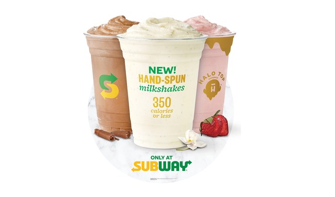 Subway® Restaurants and Halo Top® Creamery are Shaking Things Up With Hand-Spun Milkshakes