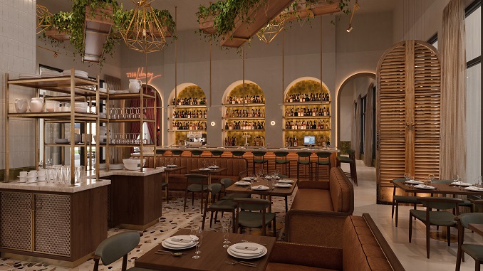 Chef Niven Patel's ORNO Restaurant Designed by Saladino Design Studios Opening at THesis Hotel in Coral Gables