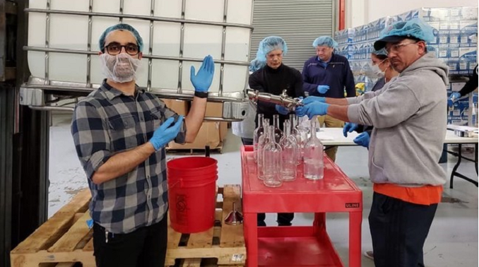 BuzzBallz, LLC/Southern Champion Creates Hand Sanitizer for Local Hospitals During COVID-19 Pandemic