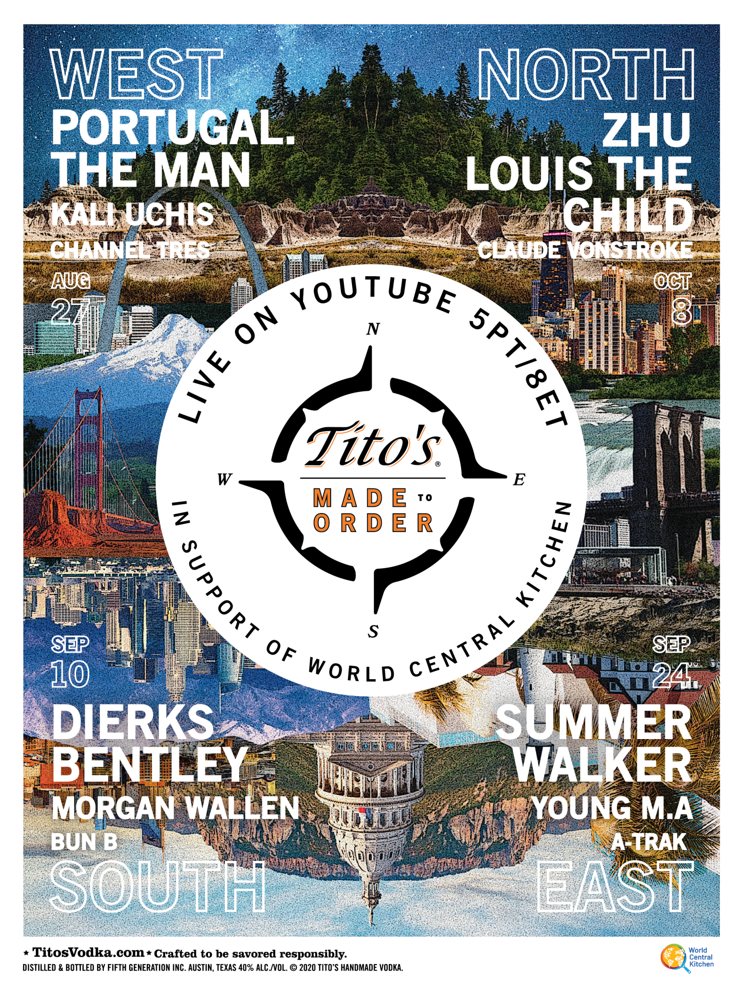 TITO’S MADE TO ORDER MUSIC FESTIVAL FEATURING DIERKS BENTLEY, LOUIS THE CHILD, PORTUGAL. THE MAN, SUMMER WALKER AND ZHU COMING SOON TO A SCREEN NEAR YOU