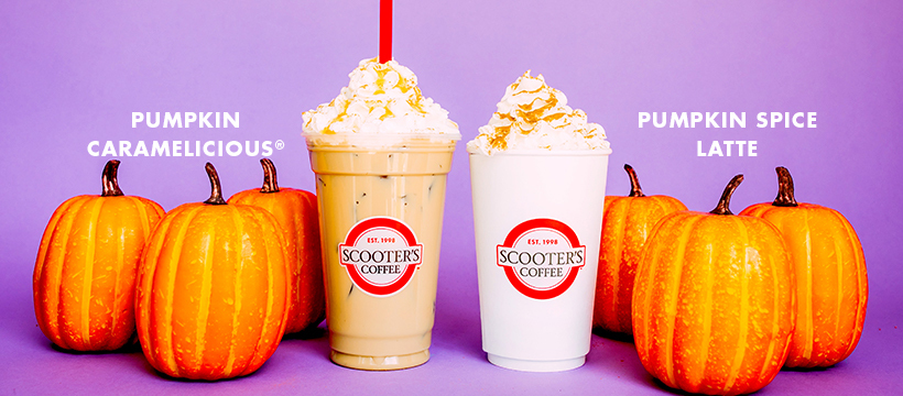 Fall for Pumpkin Spice Lattes, Pumpkin Caramelicious® and More as  Scooter’s Coffee Unveils New Fall Menu