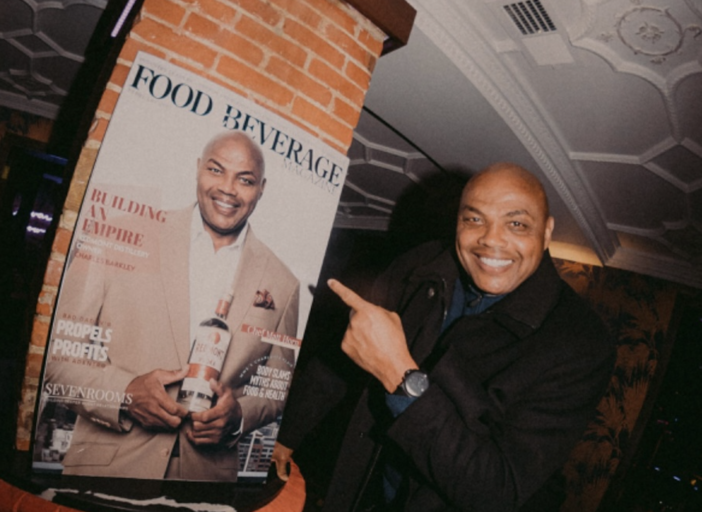 Charles Barkley celebrated his Food & Beverage Magazine February issue cover over All Star Weekend in Cleveland, Ohio.
