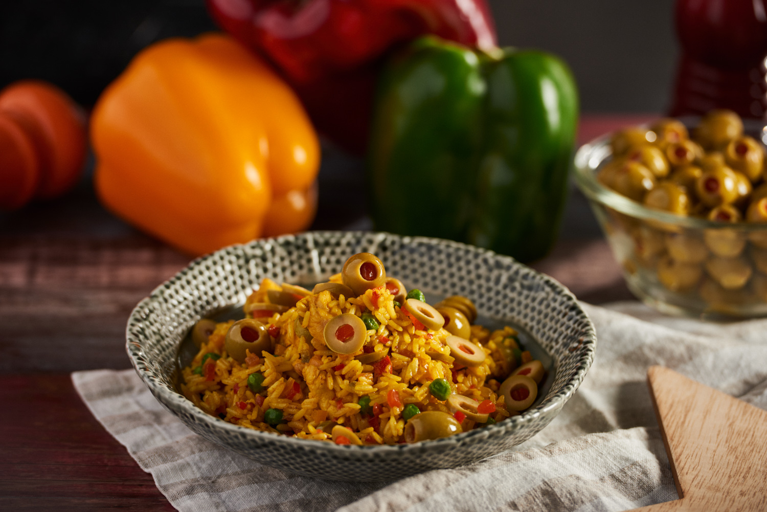 latin rice with olives